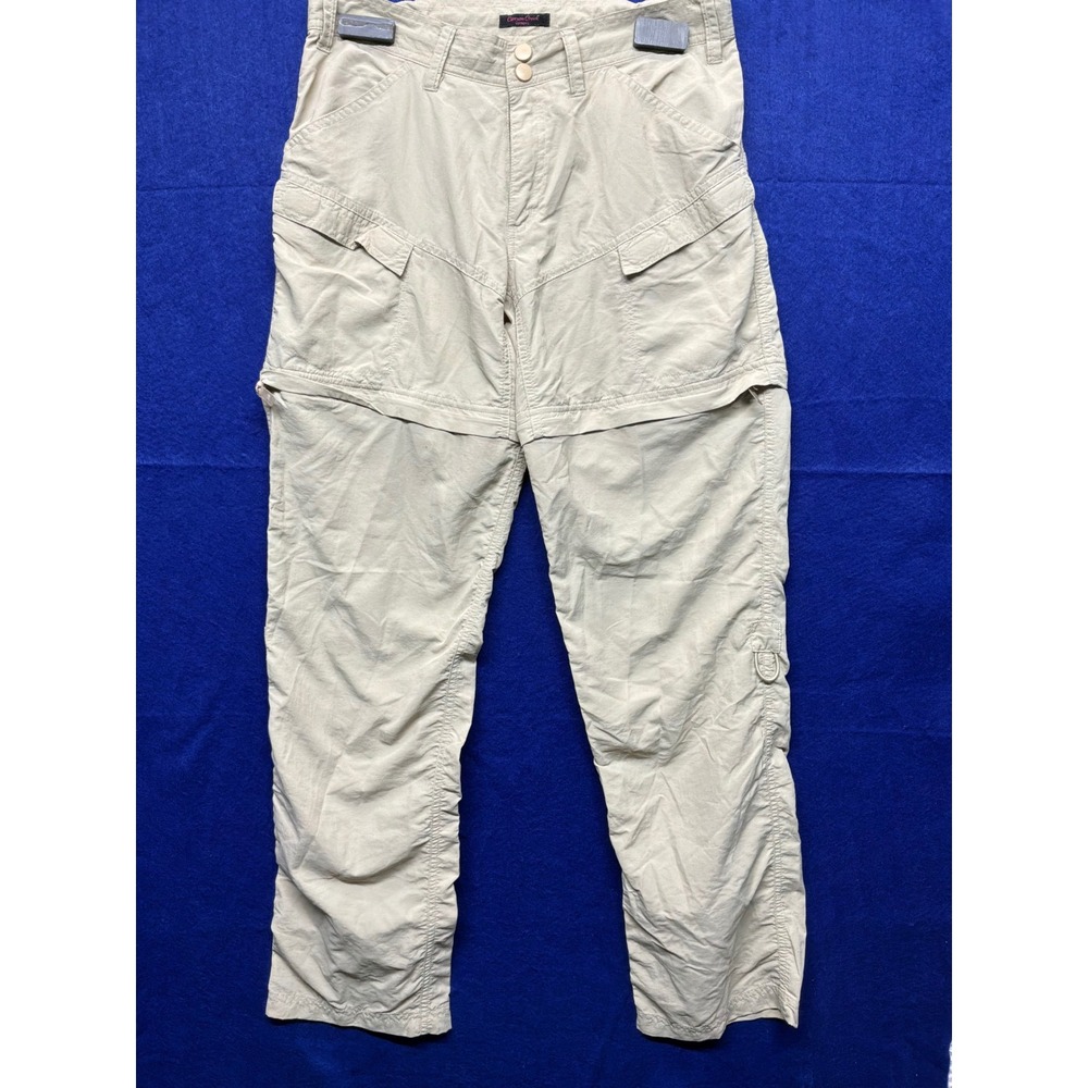 Gorpcore Womens Canyon Creek Convertible Cargo Hiking Pants M Tan Nylon